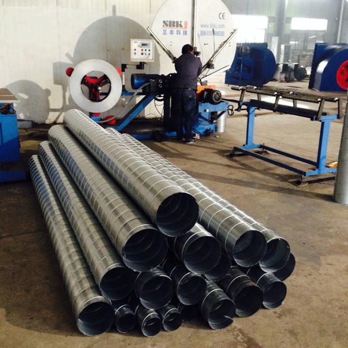 江蘇清風通用機械 專業螺旋風管廠家，鍍鋅風管直銷，高清細節圖與設備銷售一覽